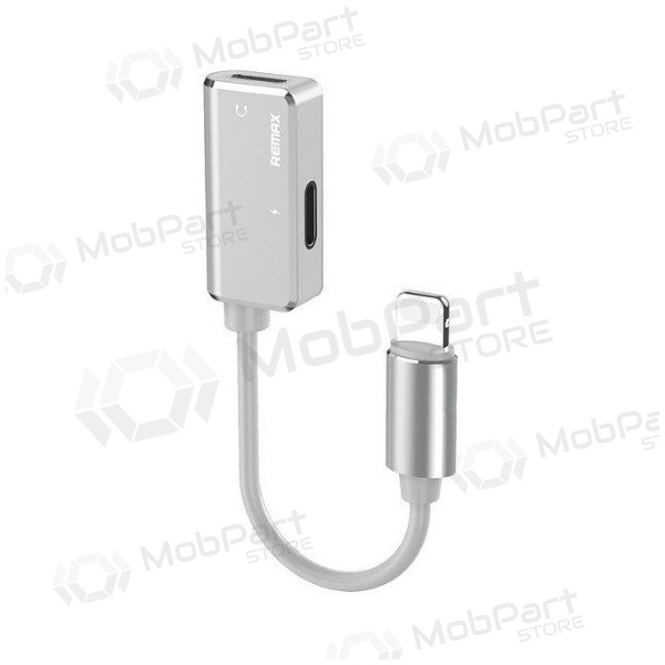 Adapter Remax RL-LA02i iš Lightning į 2X Lightning (hvit)