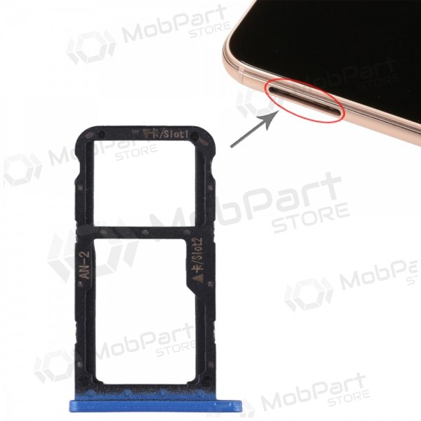 Huawei P20 Lite SIM kortholder (blå)