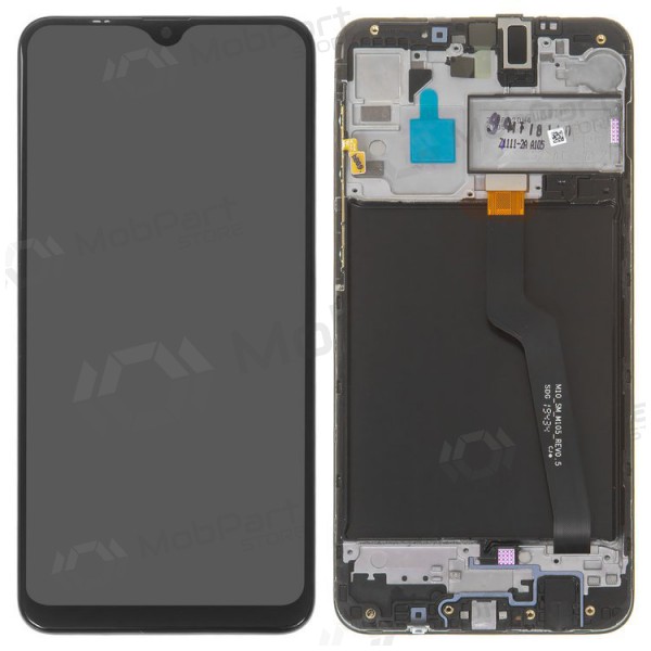 Samsung A105 Galaxy A10 skjerm (Dual SIM) (svart) (med ramme) (service pack) (original) Samsung A105 Galaxy A10 skjerm (Dual SIM) (svart) (med ramme) (service pack) (original)