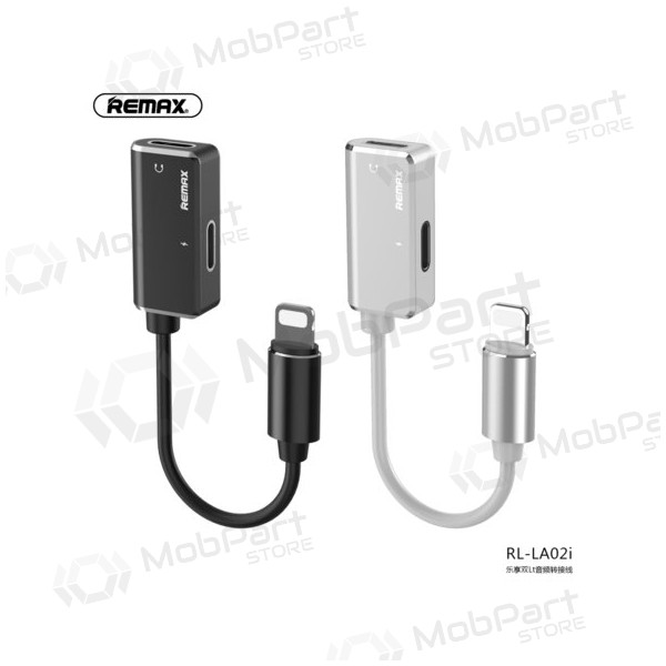 Adapter Remax RL-LA02i iš Lightning į 2X Lightning (hvit)