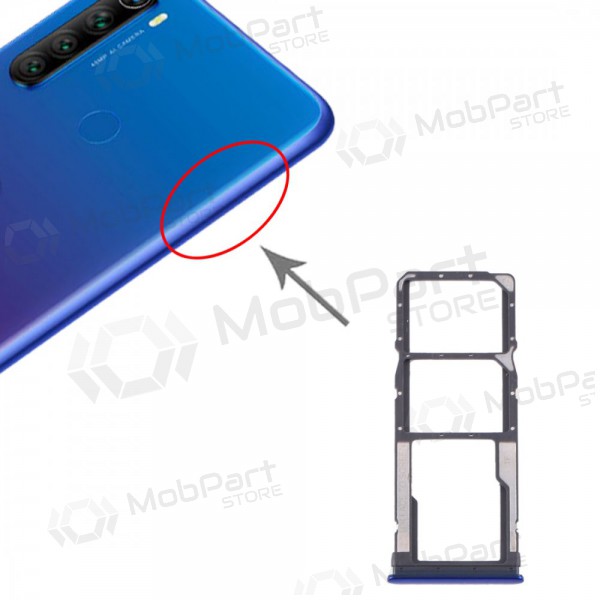 Xiaomi Redmi Note 8 / Redmi Note 8 2021 SIM kortholder blå (Neptune Blue)