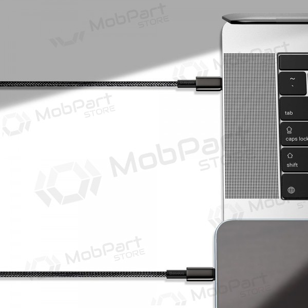 USB kabel Baseus Tungsten Gold Fast Data Type-C - Type-C 100W 1.0m (svart) CATWJ-01