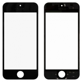 Apple iPhone 5 Skjermglass med ramme og OCA (svart) - Premium