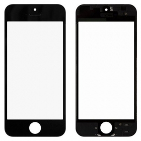 Apple iPhone 5 Skjermglass med ramme og OCA (svart) (for screen refurbishing) - Premium