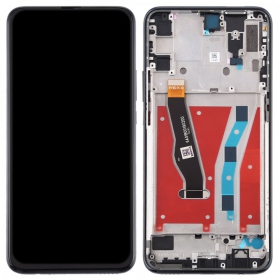 Huawei P Smart Z / Y9 Prime 2019 skjerm (svart) (med ramme) (Premium)