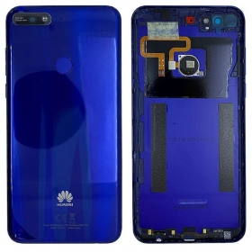 Huawei Y7 2018 bakside (blå) (brukt grade B, original)