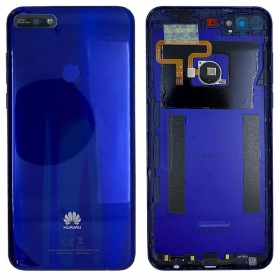 Huawei Y7 2018 bakside (blå) (brukt grade C, original)