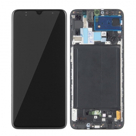 Samsung A705 Galaxy A70 2019 skjerm (svart) (service pack) (original)