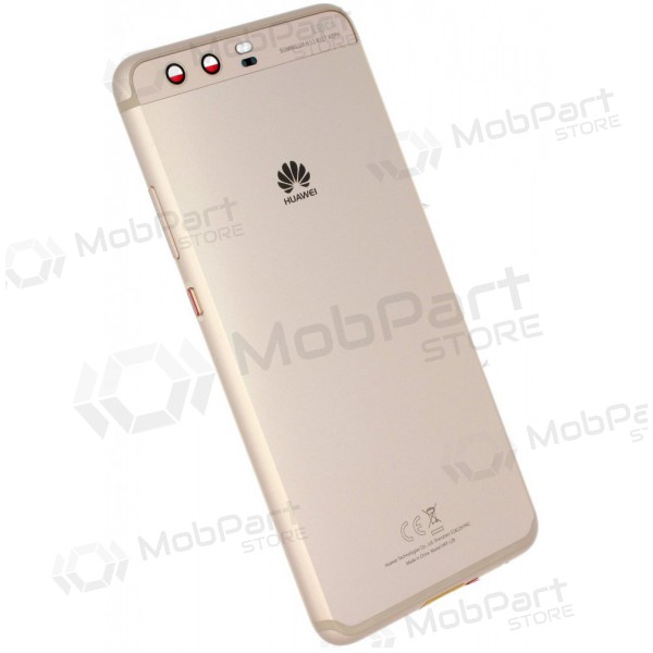 Huawei P10 Plus bakside (gyllen) (brukt grade C, original)
