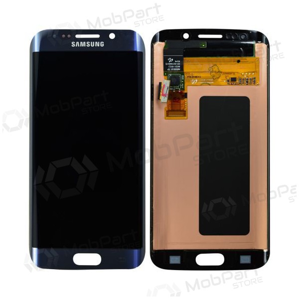 Samsung G925F Galaxy S6 Edge skjerm (svart) (service pack) (original)