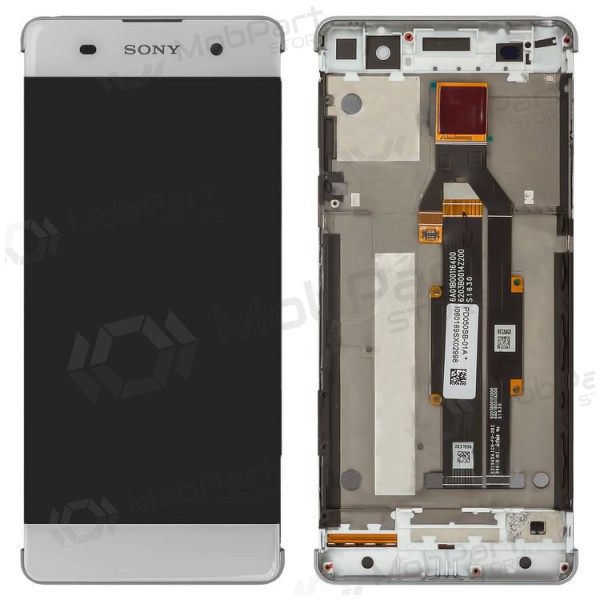 Sony F3111 / F3112 Xperia XA skjerm (hvit) (med ramme) (service pack) (original)
