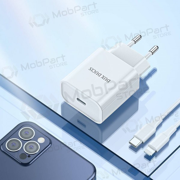 Lader Dux Ducis C50 PD 20W Quick Charge (hvit)