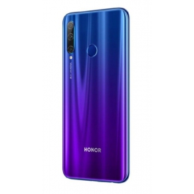 Huawei Honor 20 Lite bakside blå (Phantom Blue) (brukt grade C, original)