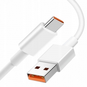 USB kabel Xiaomi USB-A to USB-C 6A 1.0m hvit