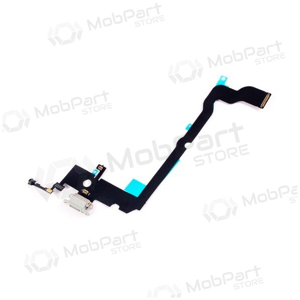 Apple iPhone XS Max ladekontakt og mikrofon med flex (sølvgrått) Apple iPhone XS Max ladekontakt og mikrofon med flex (sølvgrått)