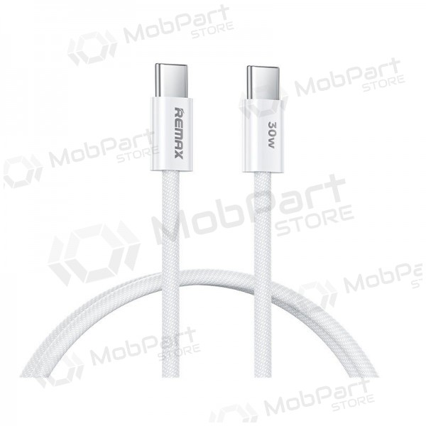 USB kabel Remax RC-C010 USB-C to USB-C 30W 1.0m hvit