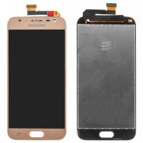 Samsung J330F Galaxy J3 (2017) skjerm (gyllen) (service pack) (original)