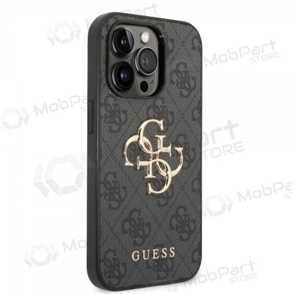 Apple iPhone 14 Pro deksel - Guess PU 4G Metal Logo (grå)