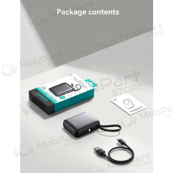 Powerbank Power Bank Joyroom JR-PBF27 22.5W Mini 10000mAh svart Powerbank Power Bank Joyroom JR-PBF27 22.5W Mini 10000mAh svart