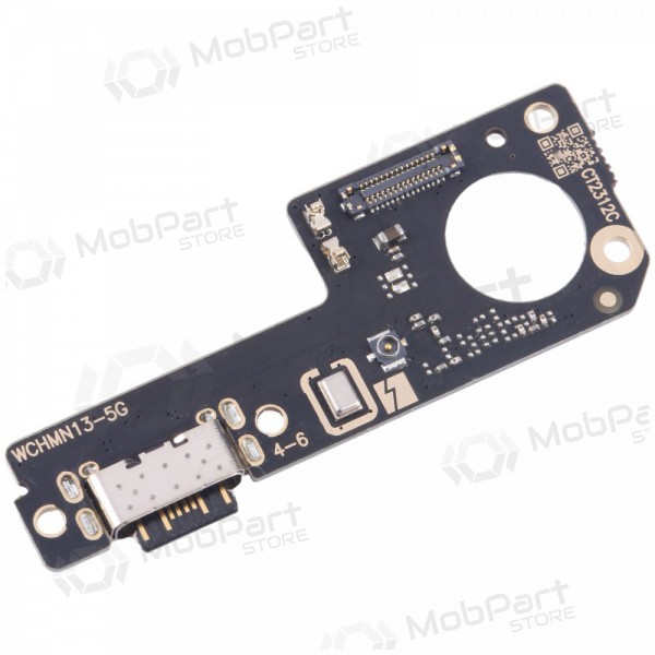 Xiaomi Redmi Note 13 5G ladekontakt og mikrofon med flex (service pack) (original)