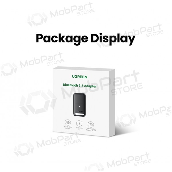 Bluetooth-adapter Ugreen CM591 USB-A Bluetooth 5.3 svart