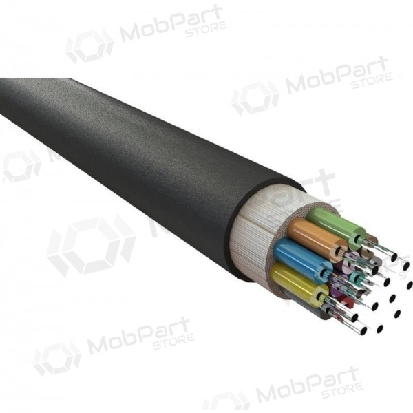 Optisk kabel EXCEL 200-157 12 fibre multi mode OM3 50/125 LSZH CPR Cca uv-bestandig 1000 N.