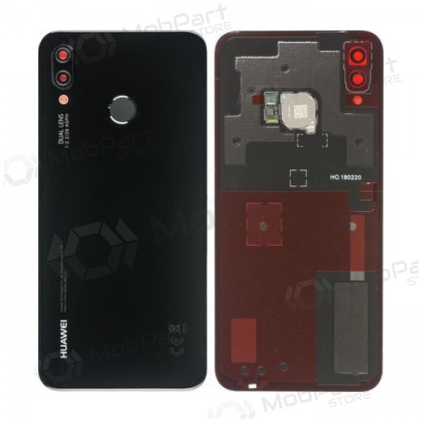 Huawei P20 Lite bakside svart (Midnight Black) (brukt grade C, original)