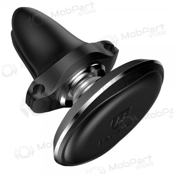 Telefono laikiklis Baseus Magnetic Air Vent With Cable Clip svart SUGX020001