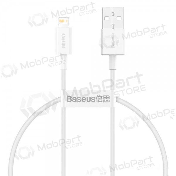USB kabel Baseus Superior Lightning 2.4A 0.25m (hvit) CALYS-02