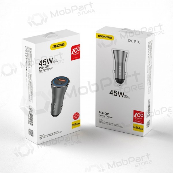 Billader Dudao R4Max 55 W USB-C + USB-A grå