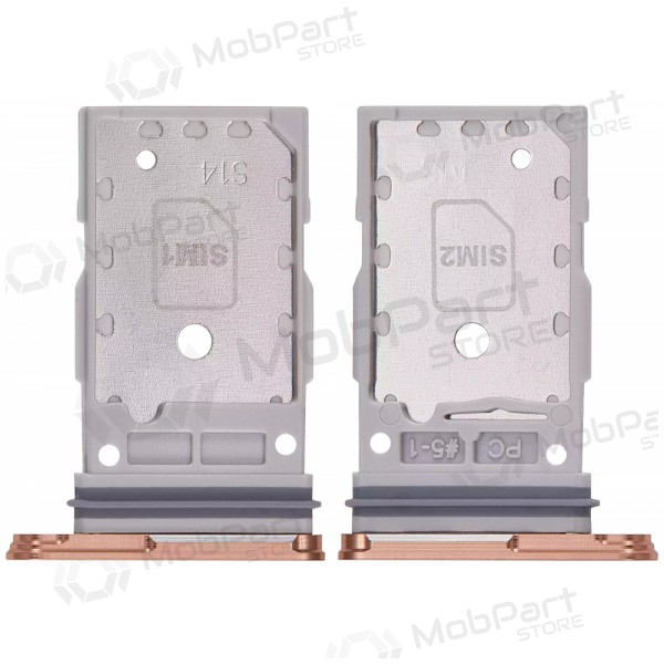 Samsung Galaxy S24, S24+ dobbel SIM-kortholder (oransje) (original)