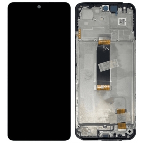 Xiaomi Redmi 13 4G, 5G, Poco M6 4G skjerm (svart) (med ramme) (original)