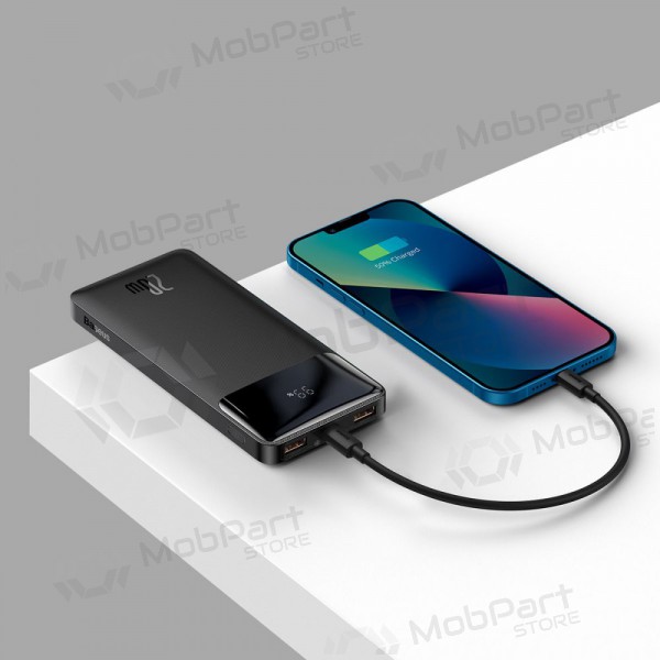 Powerbank Power Bank Baseus Bipow 20W 10000mAh + MicroUSB 0.25m svart PPBD050301 Powerbank Power Bank Baseus Bipow 20W 10000mAh + MicroUSB 0.25m svart PPBD050301