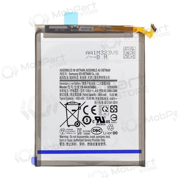 Samsung A505 Galaxy A50 2019 / A305 Galaxy A30 2019 (EB-BA505ABU) batteri / akkumulator (4000mAh) Samsung A505 Galaxy A50 2019 / A305 Galaxy A30 2019 (EB-BA505ABU) batteri / akkumulator (4000mAh)