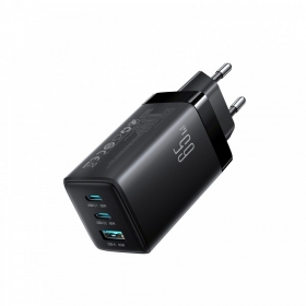 Telefonlader Hoco N66 35 W GaN USB-C + USB-A med Lightning-kabel 1 m hvit