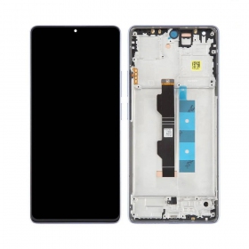 Xiaomi Redmi Note 13 Pro 4G, Poco M6 Pro 4G skjerm (Lavender Purple) (med ramme) (original)