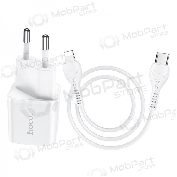 Lader Hoco N10 PD20W Type-C-Lightning (hvit)