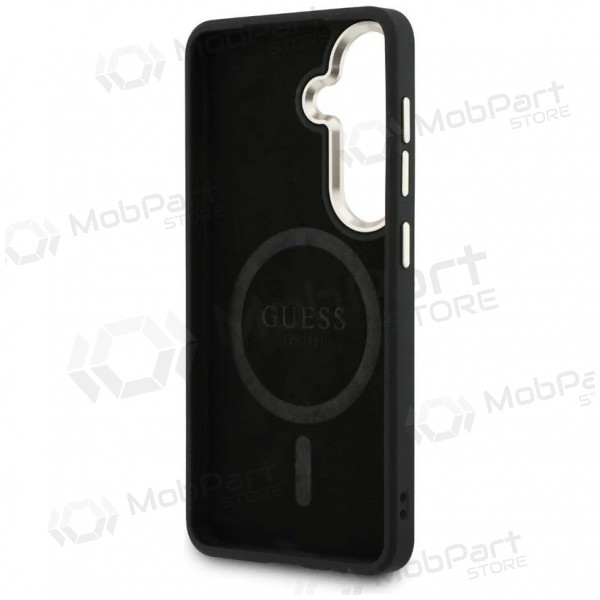 Samsung Galaxy S26 deksel - Guess PU Leather 4G Gold Frame Magnetic (brun)
