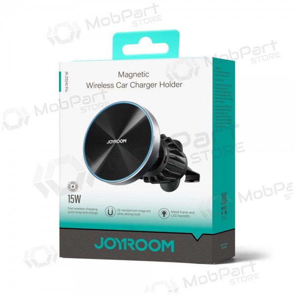 Automobilinis laikiklis-lader Joyroom JR-ZS240 Pro MagSafe 15W svart
