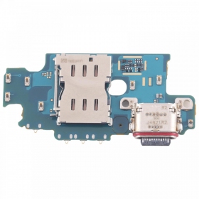 Samsung S936 Galaxy S25 Plus ladekontakt og mikrofon med flex (service pack) (original)