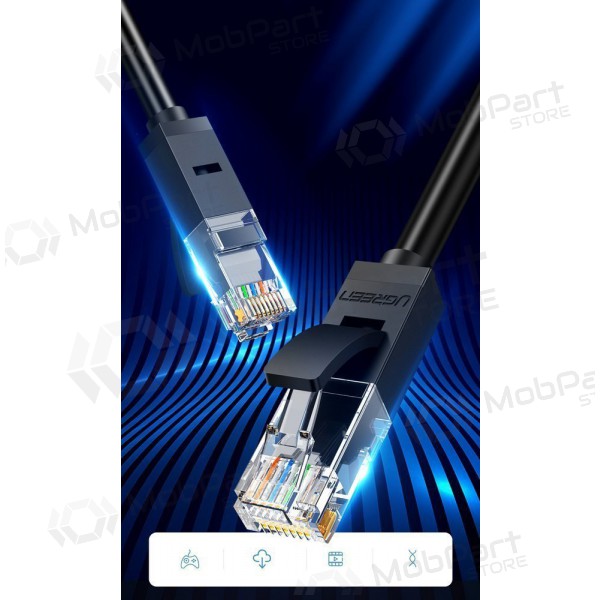 Kabel Ugreen RJ45 Cat 6 UTP 1000Mbps 2.0m (svart)