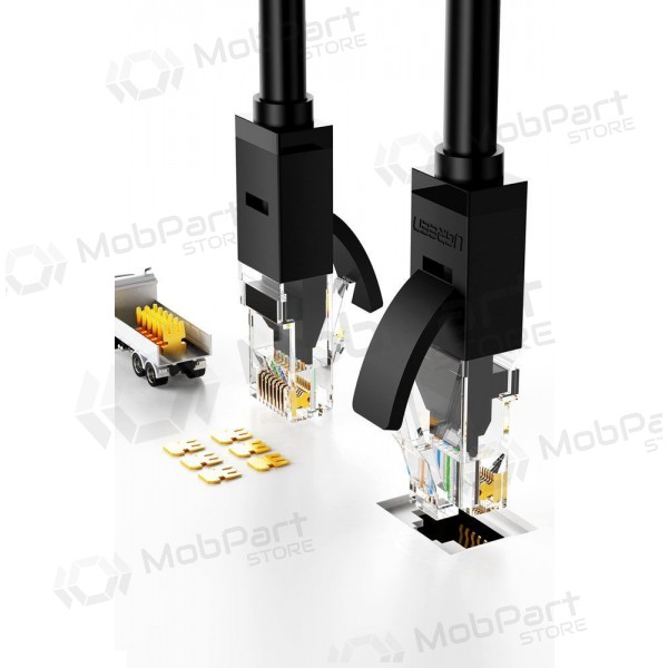 Kabel Ugreen RJ45 Cat 6 UTP 1000Mbps 2.0m (svart)