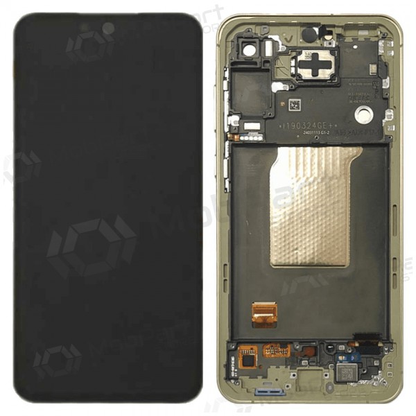 Samsung Galaxy A55 skjerm (Awesome Lemon) (med ramme) (original) Samsung Galaxy A55 skjerm (Awesome Lemon) (med ramme) (original)