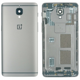 OnePlus 3 / 3T bakside (sølvgrå) (brukt grade A, original)