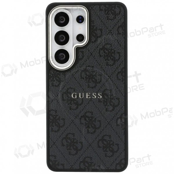 Samsung Galaxy S26 Ultra deksel - Guess PU Leather 4G Gold Frame Magnetic (svart)