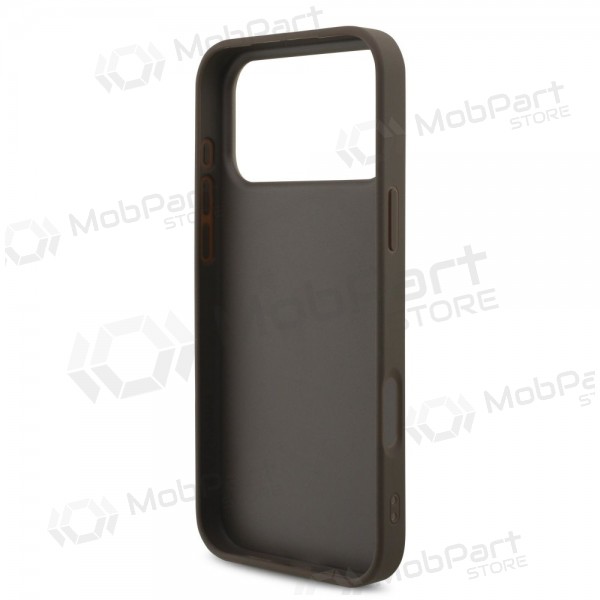 Apple iPhone 17 Pro Max deksel - Guess PU 4G Metal Logo (brun)