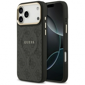 Apple iPhone 17 Pro deksel - Guess PU Leather 4G Gold Frame MagSafe