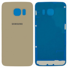 Samsung G925F Galaxy S6 Edge bakside (gyllen) (brukt grade A, original)