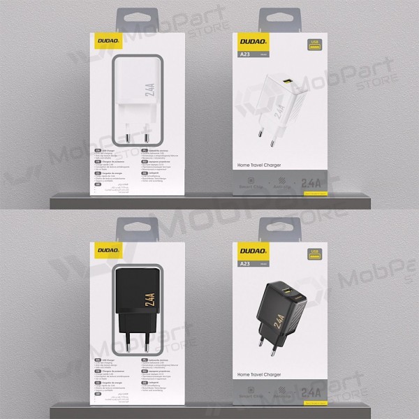 Telefonlader Dudao A23 12 W USB-A hvit