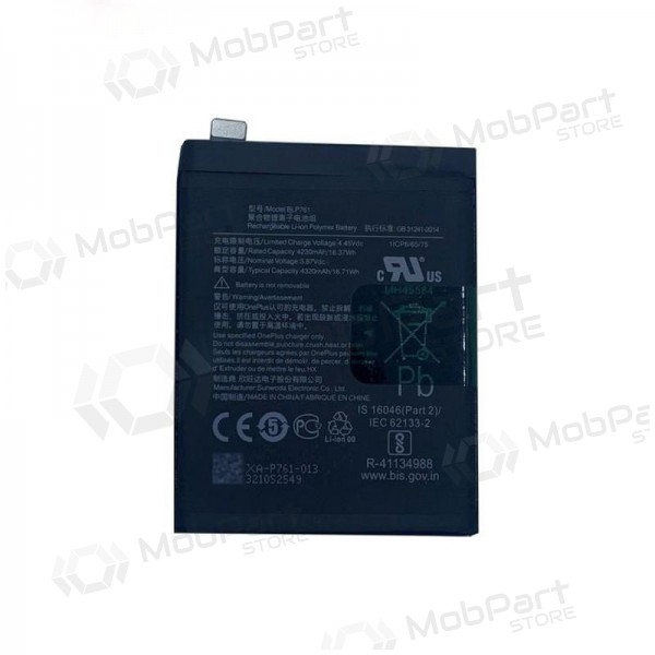 OnePlus 8 (BLP761) batteri / akkumulator (4230mAh) OnePlus 8 (BLP761) batteri / akkumulator (4230mAh)